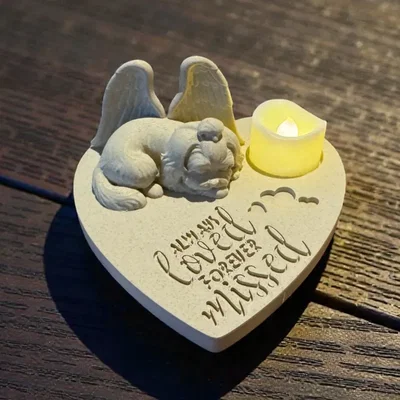Tượng Thiên Thần Tưởng Niệm Shih Tzu hoặc Lhasa Apso - Luôn Yêu Thương, Mãi Nhớ Mong