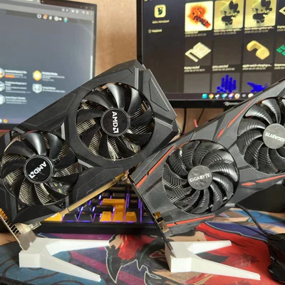 Đế dựng card đồ họa (GPU holder) trang trí bàn làm việc cực chất