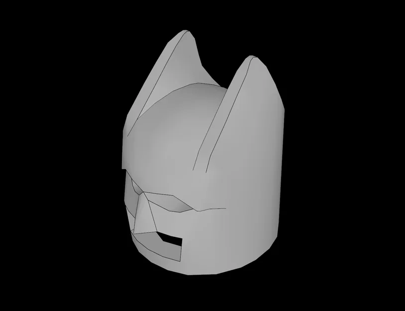 Mô hình mặt nạ Batman (Cowl) in 3D tương thích với LEGO minifig - Image 1