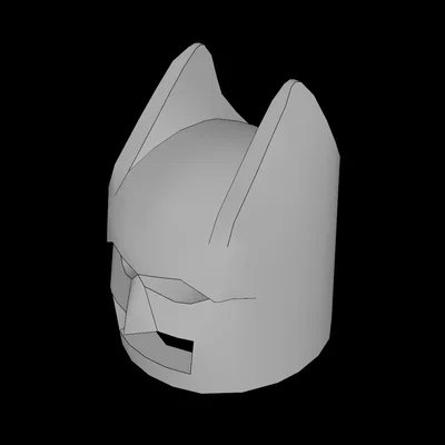 Mô hình mặt nạ Batman (Cowl) in 3D tương thích với LEGO minifig