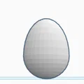 Mô hình 3D quả trứng phục sinh trang trí tối giản - Thumbnail 3