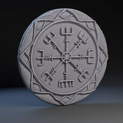 Mô hình Norse Sigil trang trí - Phụ kiện phong cách Viking độc đáo