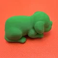 Mô hình chú cún đang ngủ (Sleepy Puppy) in 3D dễ thương - Thumbnail 2
