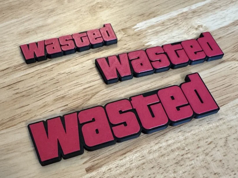Nam châm tủ lạnh Wasted (GTA) - In nhiều màu, dễ thay đổi - Image 1