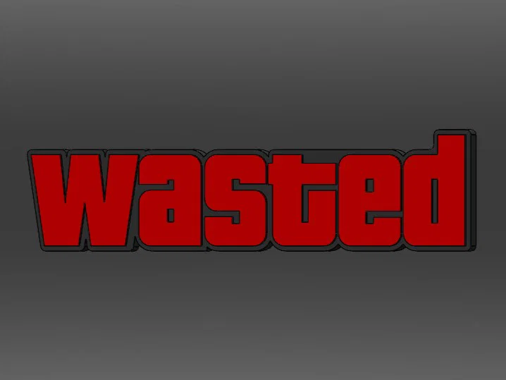 Nam châm tủ lạnh Wasted (GTA) - In nhiều màu, dễ thay đổi - Image 2