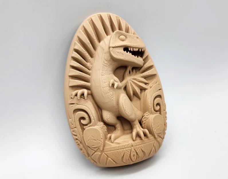 Tượng phù điêu khủng long T-Rex treo tường ấn tượng - Image 3