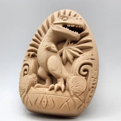 Tượng phù điêu khủng long T-Rex treo tường ấn tượng