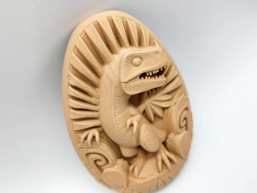 Tượng phù điêu khủng long T-Rex treo tường ấn tượng - Image 5