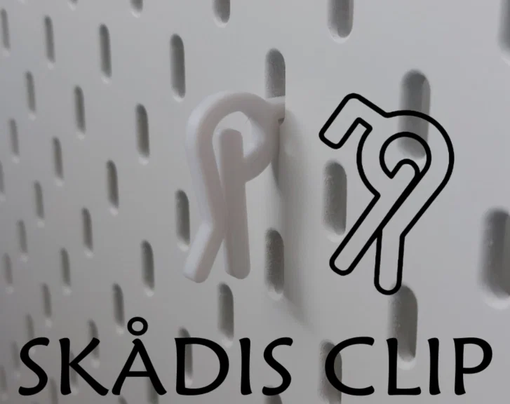Kẹp treo đa năng cho bảng SKÅDIS - Phụ kiện in 3D thông minh - Image 1