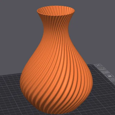 Mẫu bình hoa xoắn ốc hiện đại - File in 3D trang trí đẹp mắt