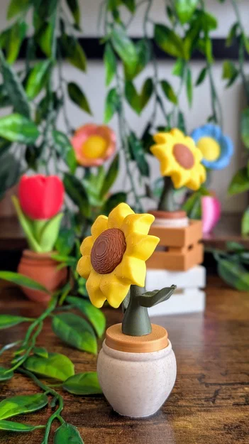 Sunflower Clicker - Đồ chơi hoa hướng dương nhấn nhả vui nhộn - Image 1