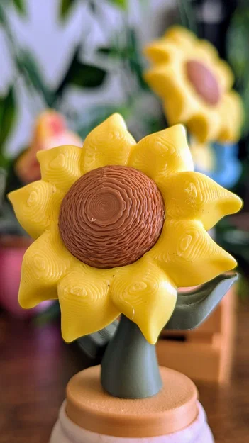 Sunflower Clicker - Đồ chơi hoa hướng dương nhấn nhả vui nhộn - Image 2