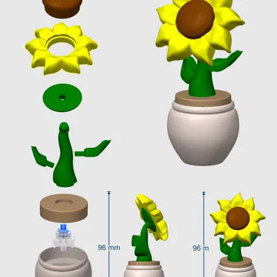 Sunflower Clicker - Đồ chơi hoa hướng dương nhấn nhả vui nhộn