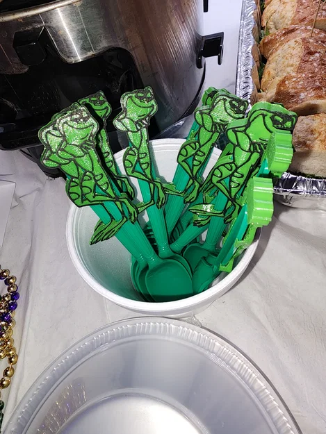 Phụ kiện trang trí thìa hình ếch Spoon Toppers - Image 3