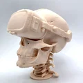 Mô hình đầu lâu đeo kính thực tế ảo VR Skull trang trí bàn làm việc - Thumbnail 1