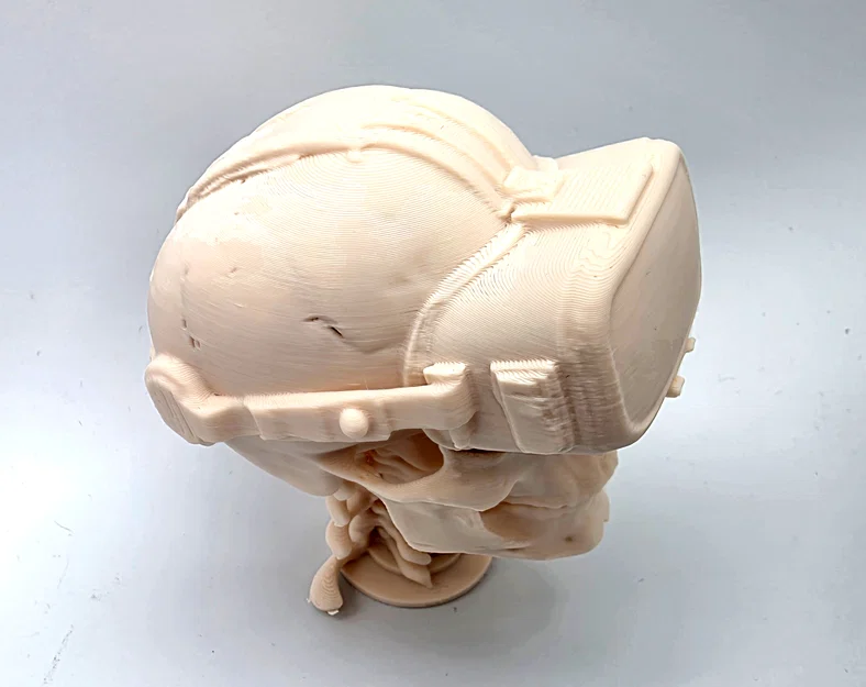 Mô hình đầu lâu đeo kính thực tế ảo VR Skull trang trí bàn làm việc - Image 5