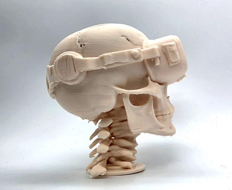 Mô hình đầu lâu đeo kính thực tế ảo VR Skull trang trí bàn làm việc - Image 6