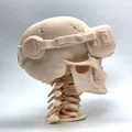 Mô hình đầu lâu đeo kính thực tế ảo VR Skull trang trí bàn làm việc - Thumbnail 6