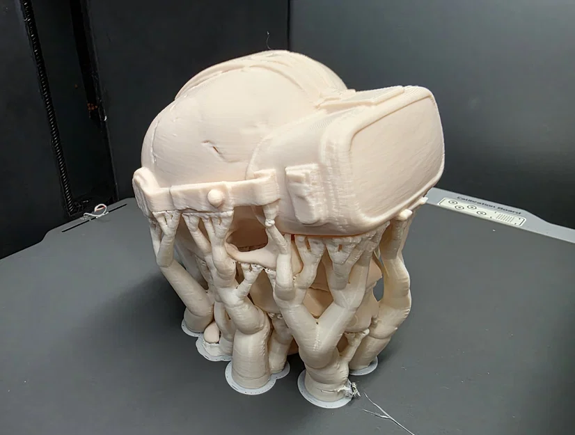 Mô hình đầu lâu đeo kính thực tế ảo VR Skull trang trí bàn làm việc - Image 9