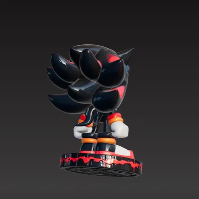 Mô hình Shadow the Hedgehog 3D sắc nét - In 3D cực ngầu