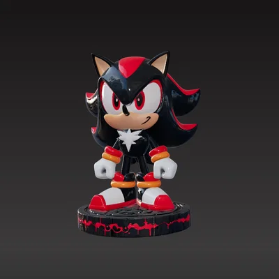 Mô hình Shadow the Hedgehog 3D sắc nét - In 3D cực ngầu