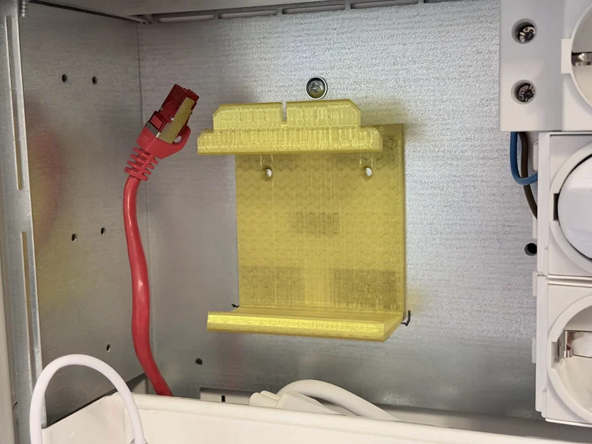 Giá treo bộ nguồn cho Unifi Lite 8 PoE - Tối ưu hóa tủ mạng - Image 1