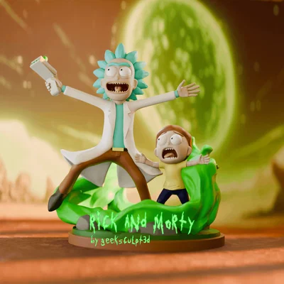 Mô hình sưu tầm Rick and Morty