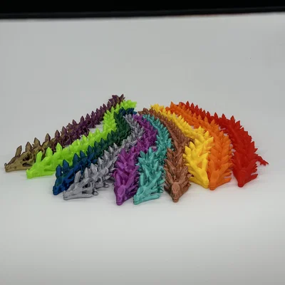 Mô hình rồng khớp nối 3D (Articulated Dragon) linh hoạt, đẹp mắt