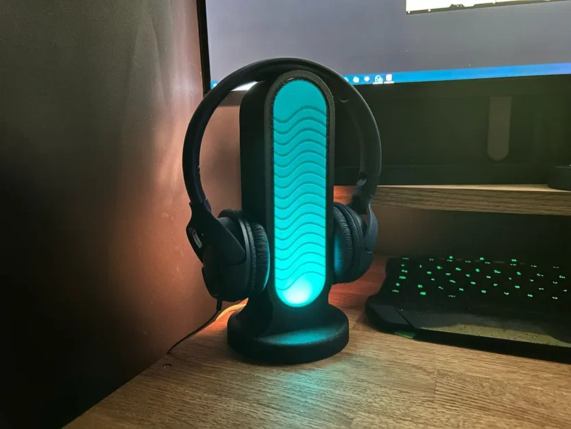 Giá đỡ tai nghe tích hợp đèn LED trang trí độc đáo - Image 2