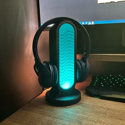 Giá đỡ tai nghe tích hợp đèn LED trang trí độc đáo