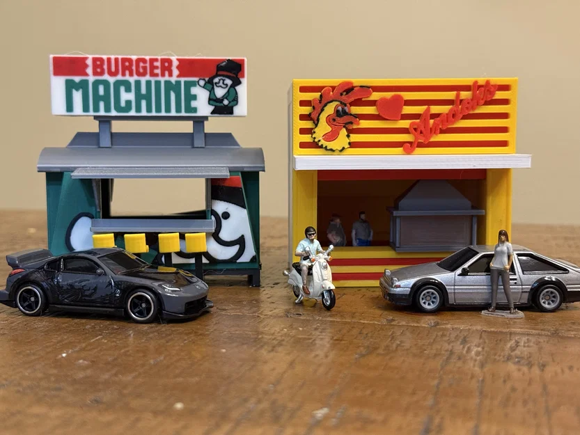 Mô hình diorama cửa hàng Andoks tỉ lệ 1/64 in 3D độc đáo - Image 2