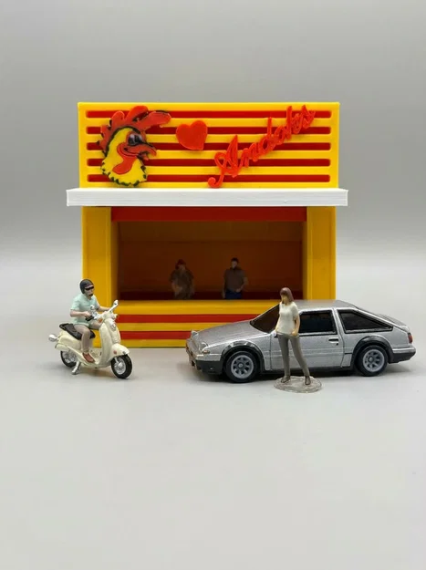 Mô hình diorama cửa hàng Andoks tỉ lệ 1/64 in 3D độc đáo - Image 3