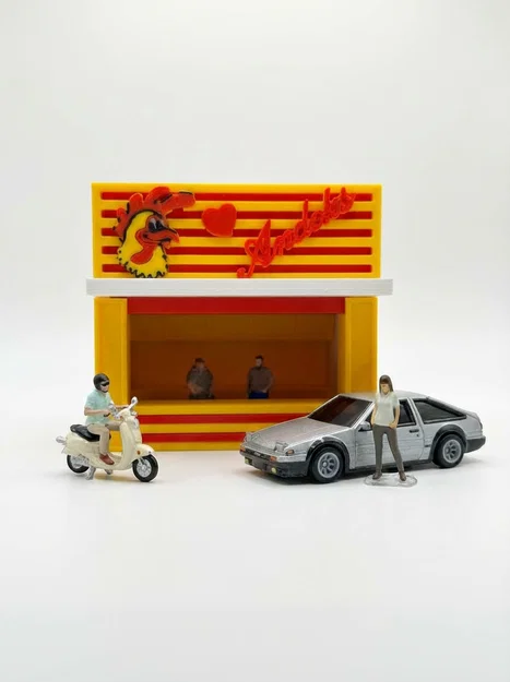 Mô hình diorama cửa hàng Andoks tỉ lệ 1/64 in 3D độc đáo - Image 4