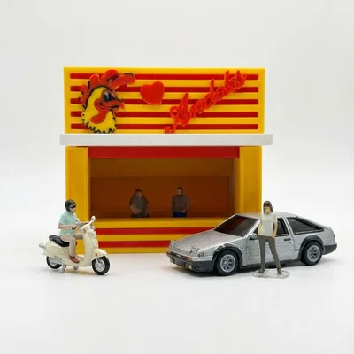 Mô hình diorama cửa hàng Andoks tỉ lệ 1/64 in 3D độc đáo