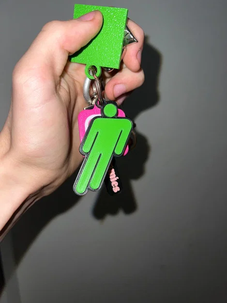 Móc khóa biểu tượng Billie Eilish Blohsh in 3D siêu chất - Image 1