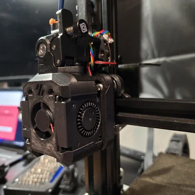 Ngàm gắn đầu in Dragon Burner cho Ender 3 (hỗ trợ CRTouch)