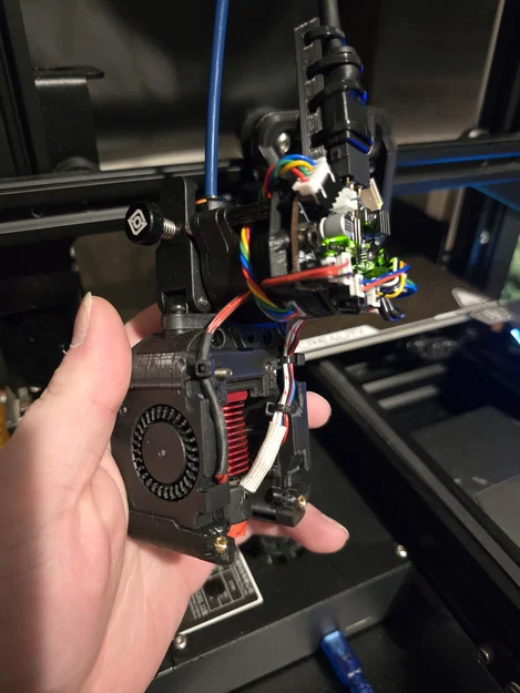 Ngàm gắn đầu in Dragon Burner cho Ender 3 (hỗ trợ CRTouch) - Image 9