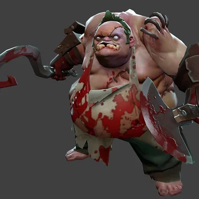 Mô hình 3D Pudge từ Dota 2 cực kỳ sắc nét cho game thủ