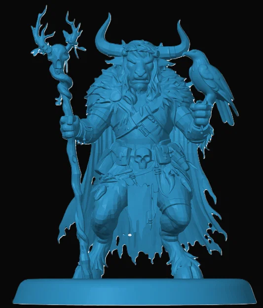 Minotaur Druid - Mô hình nhân vật cho game RPG - Image 1