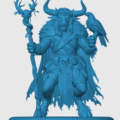 Minotaur Druid - Mô hình nhân vật cho game RPG