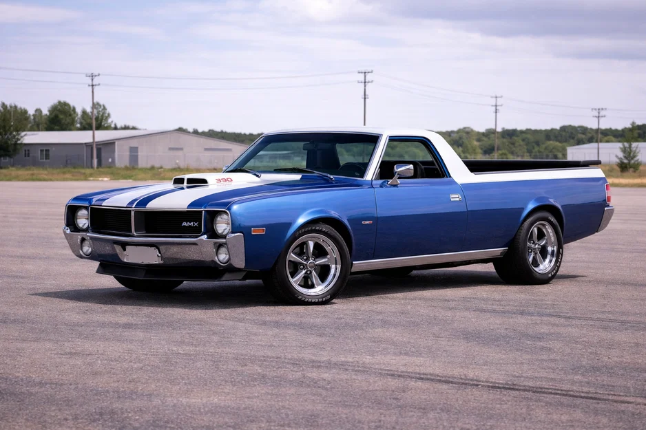 Mô hình xe bán tải AMC Javelin AMX Muscle Truck (File in 3D) - Image 1