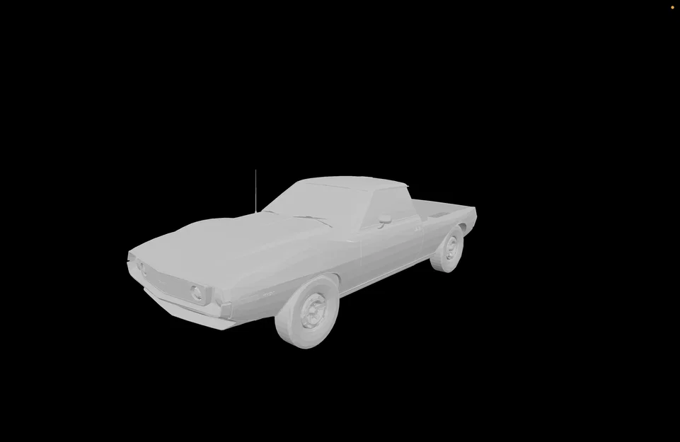 Mô hình xe bán tải AMC Javelin AMX Muscle Truck (File in 3D) - Image 2