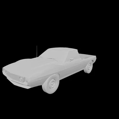 Mô hình xe bán tải AMC Javelin AMX Muscle Truck (File in 3D)
