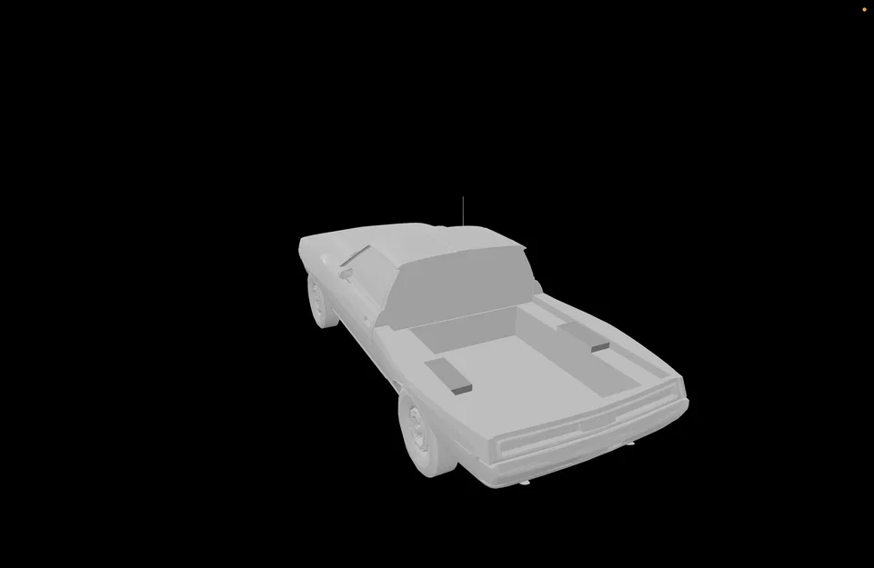 Mô hình xe bán tải AMC Javelin AMX Muscle Truck (File in 3D) - Image 3