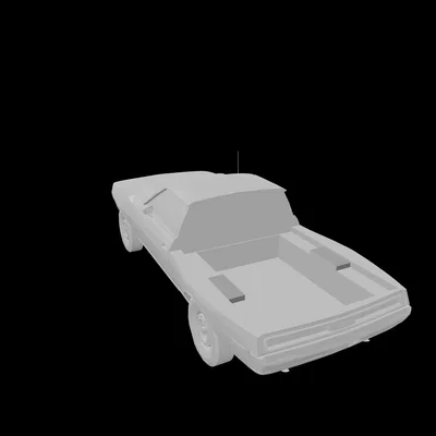 Mô hình xe bán tải AMC Javelin AMX Muscle Truck (File in 3D)