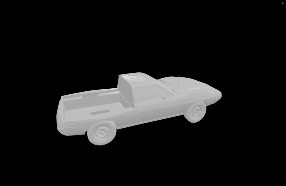 Mô hình xe bán tải AMC Javelin AMX Muscle Truck (File in 3D) - Image 4