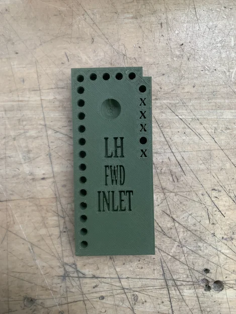 Bảng giữ ốc Cirrus Vision Jet SF50 LH FWD Inlet - Image 1