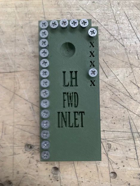 Bảng giữ ốc Cirrus Vision Jet SF50 LH FWD Inlet - Image 2