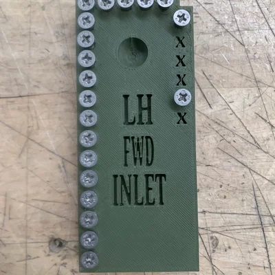 Bảng giữ ốc Cirrus Vision Jet SF50 LH FWD Inlet