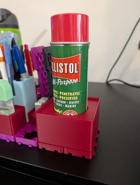 Khay đựng chai vệ sinh Ballistol chuẩn Gridfinity 2x2 tiện lợi - Image 1